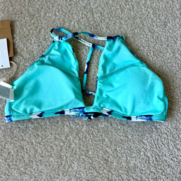 NWT SPERRY Tie Dye Keyhole Halter Strappy Back Bikini Top—SZ. Small - Picture 8 of 13